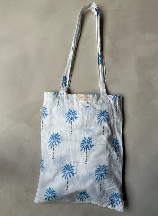 Long Pajama Set - 3pcs - Belize Blue Palm