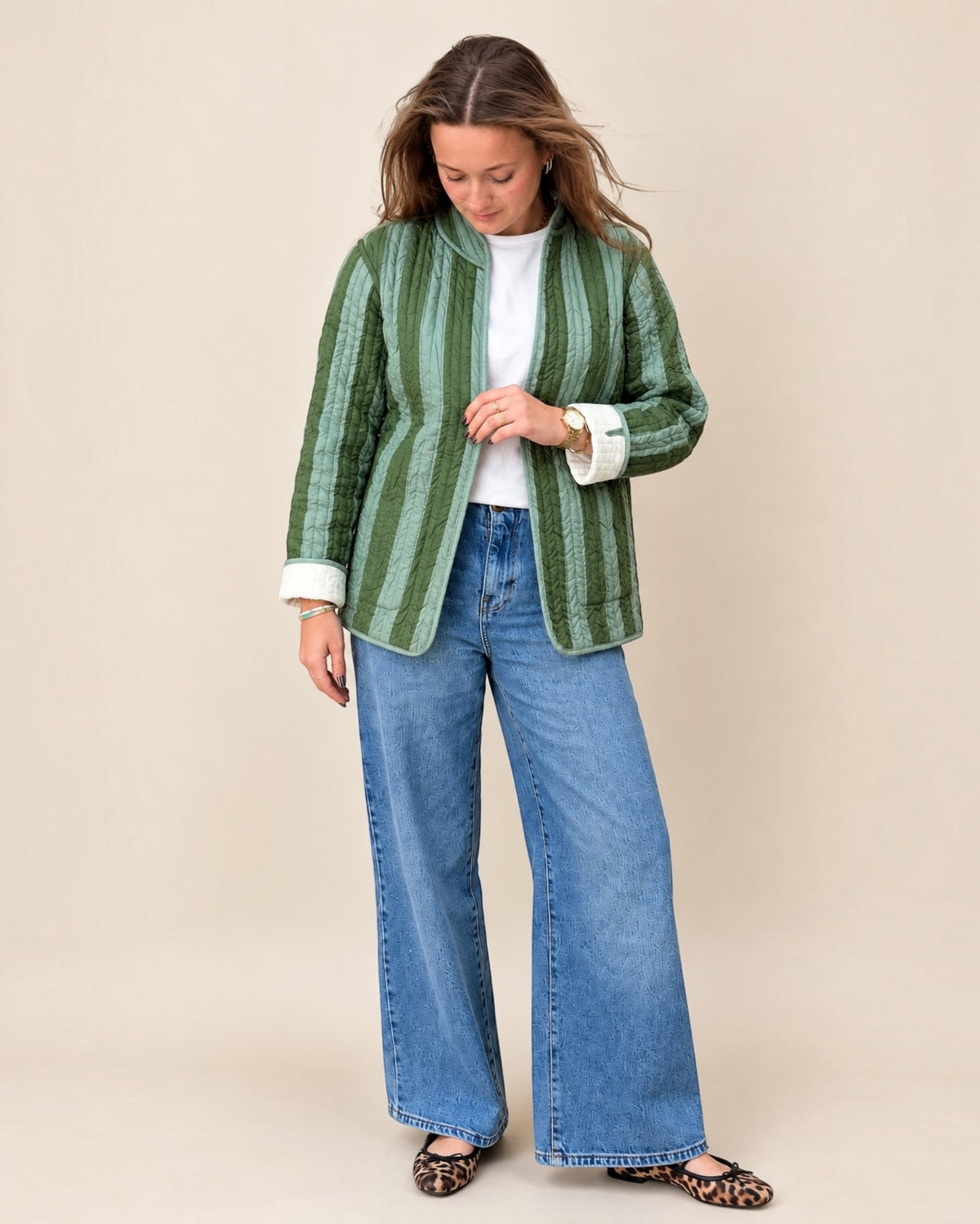Reversible Quilted Jacket – Olive & Marigold