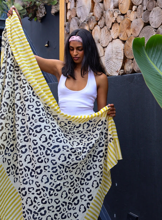 Leopard Bagru | Chartreuse