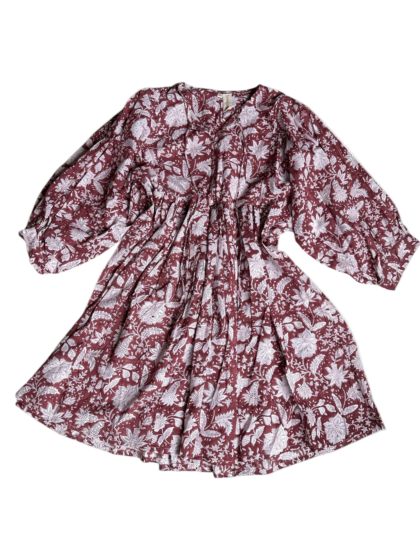 Floral Burnt Sienna | Cotton Dress