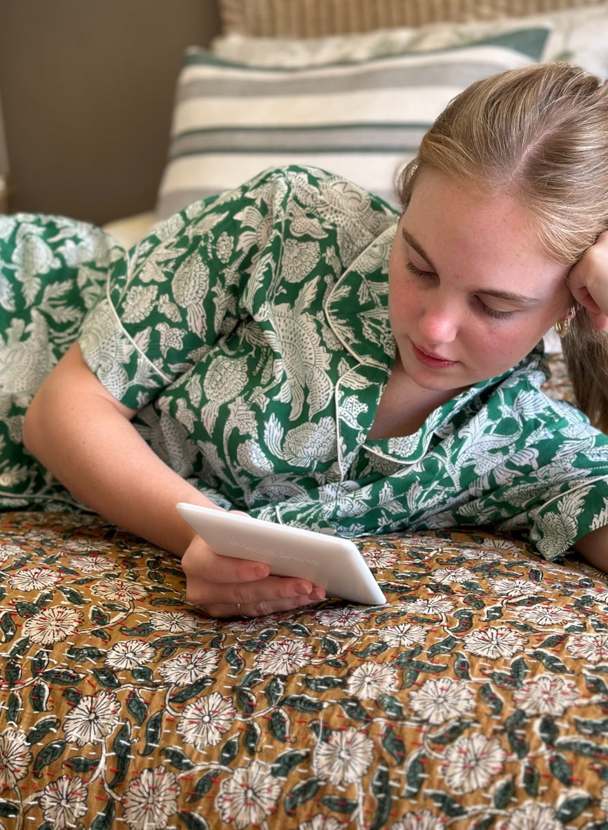 Short Pyjama Set - 3pcs - Chelsea Emerald
