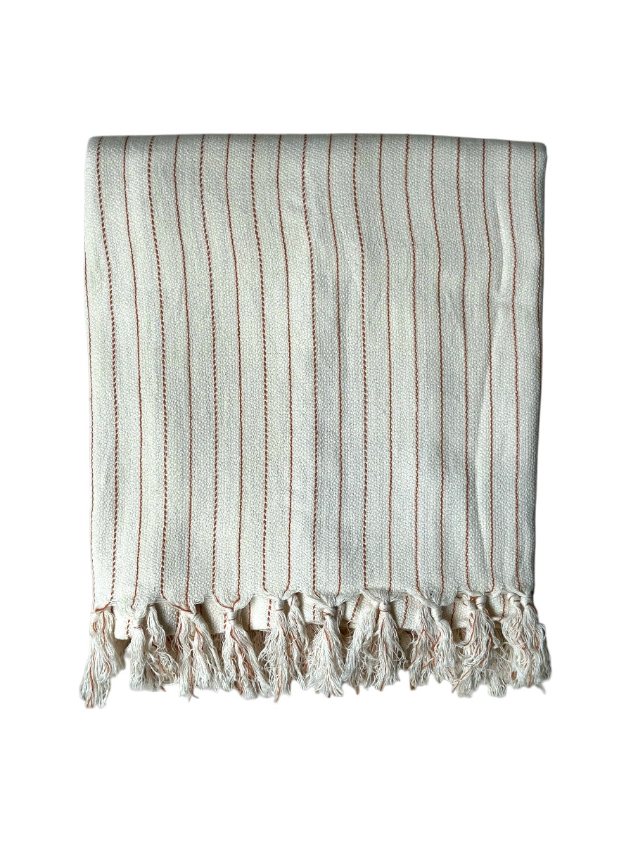 Handwoven Turkish Towel |  Pinstripe