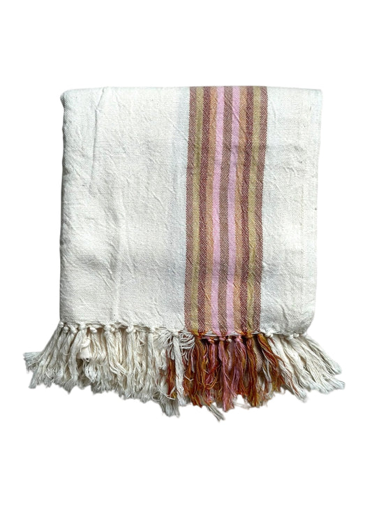 Handwoven Turkish Towel | Sunset Stripe