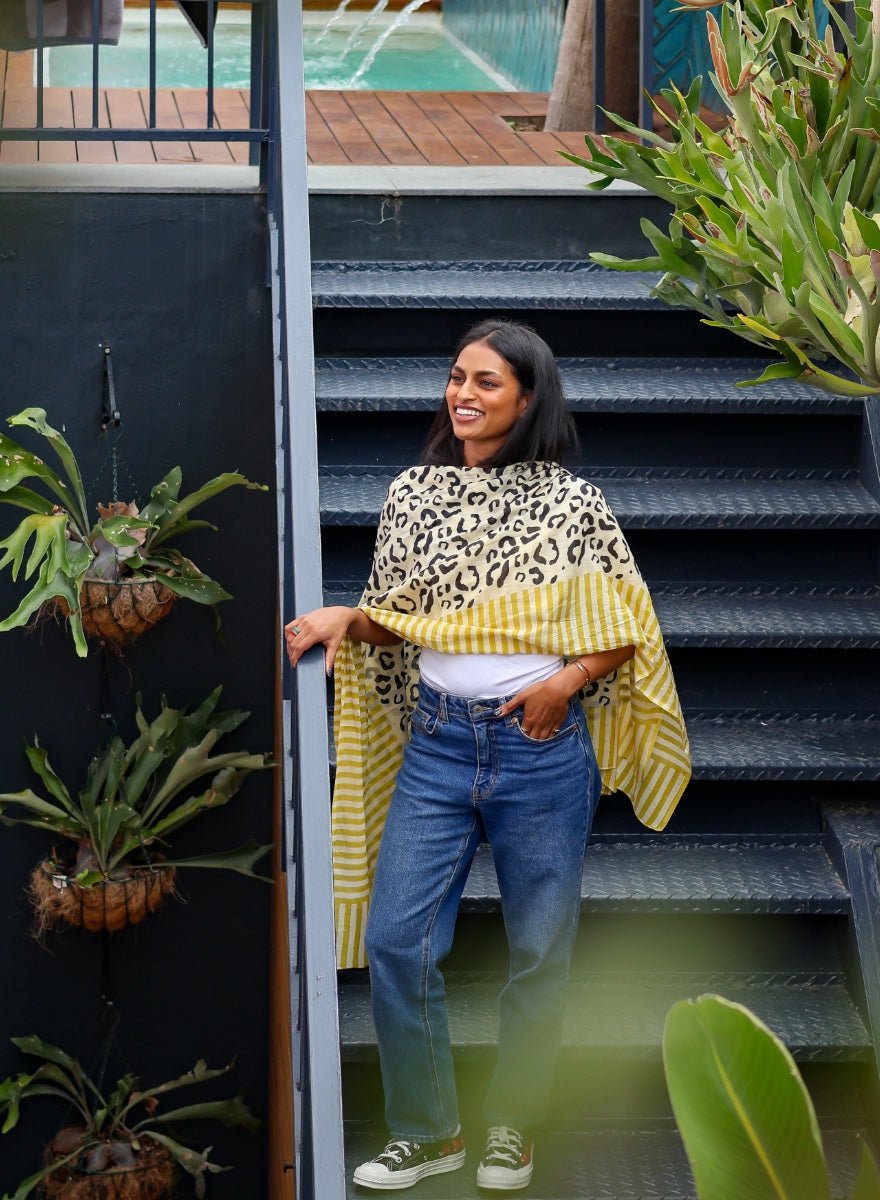 Leopard Bagru | Chartreuse