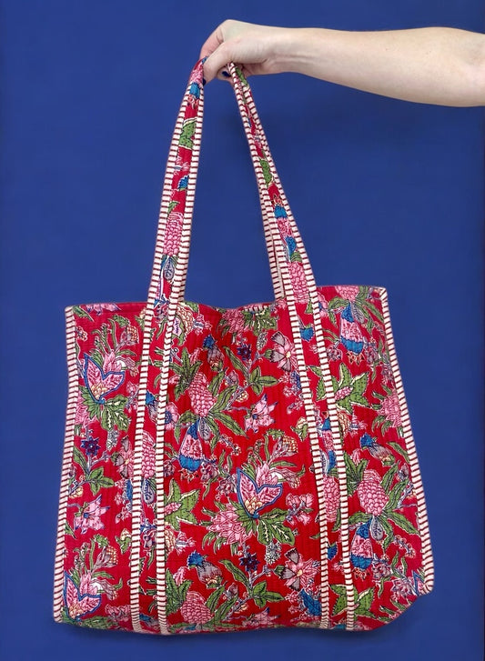 Quilted Bag | Strawberry Fields