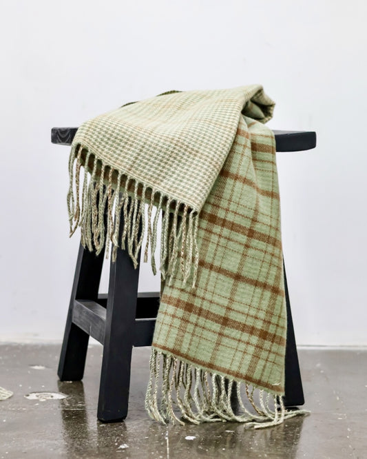 Sage Reversible Check Wrap
