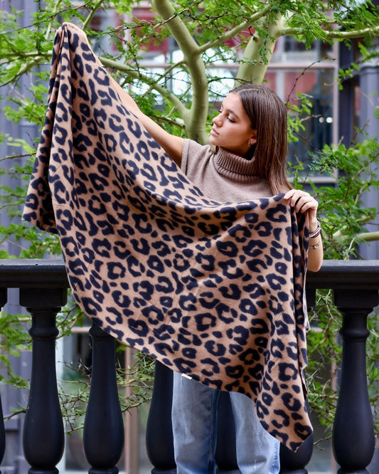 Leopard Spot Wrap — Camel