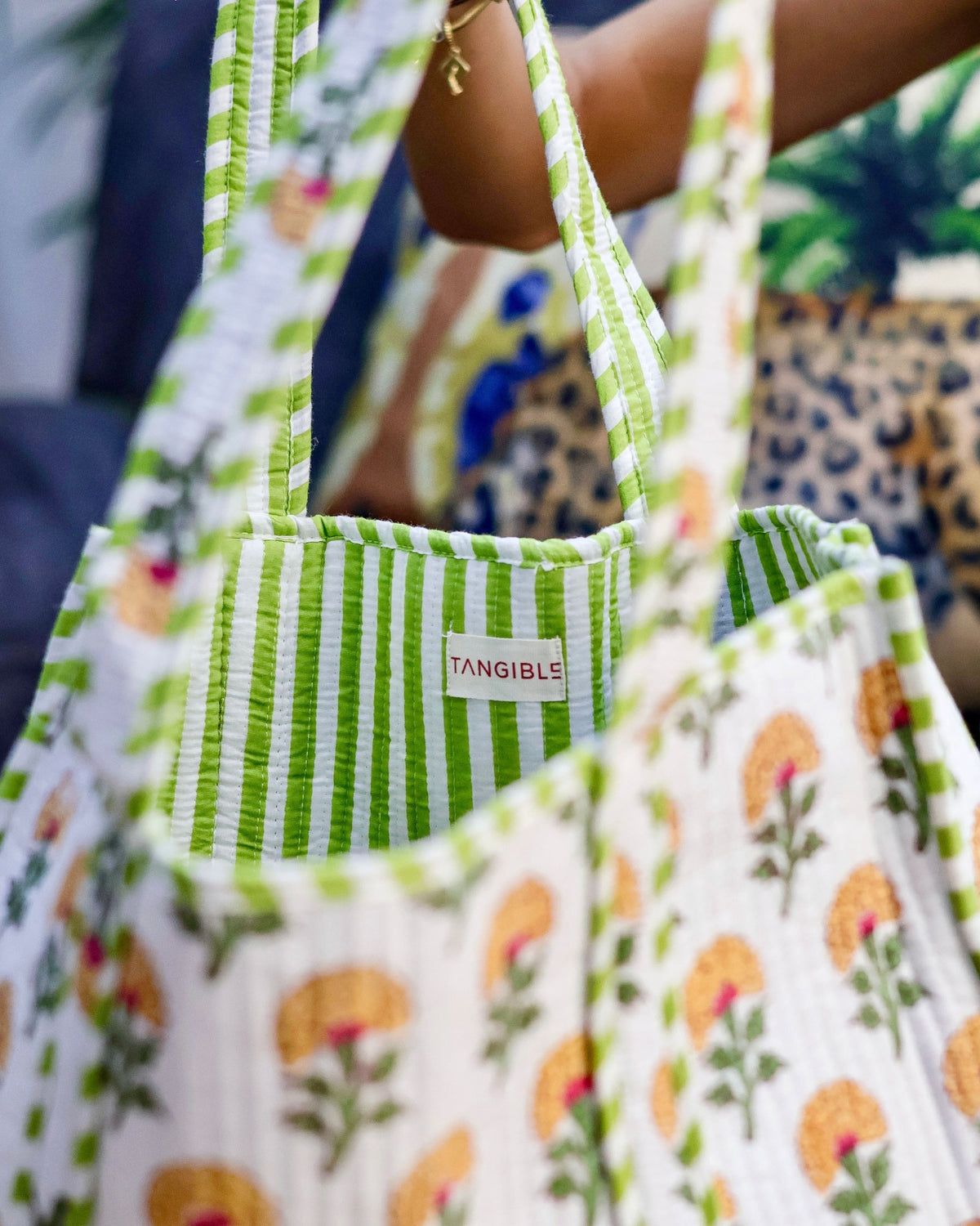Little Marigold Large Quilted Tote