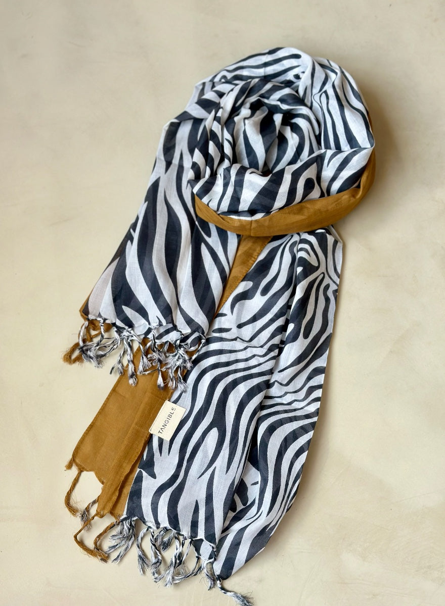 Zebra Stripe Scarf | Tangible Scarves South Africa